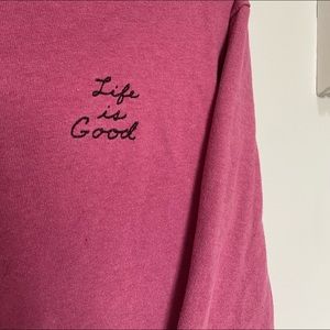 LIFE IS GOOD crew neck